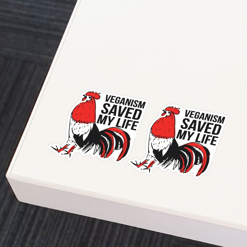 2X Veganism Saved My Life Sticker Decal